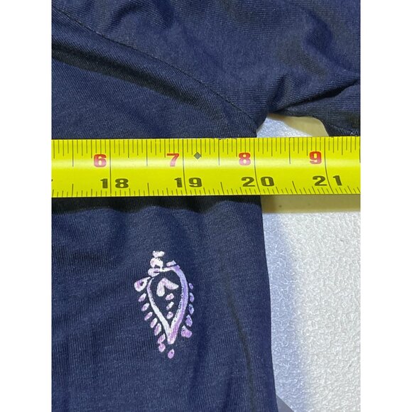 Style & Co. Small Shirring Top Blue Paisley Design Rayon & Spandex Blend - Picture 5 of 8